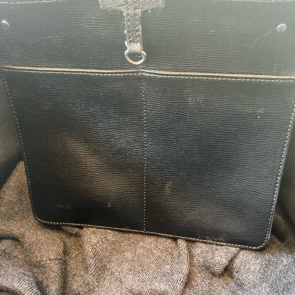 L.K.BENNETT SAFFIANO LEATHER EDGY CLASSI.C Frm LONDON Tote LUX GORG - Picture 11 of 15